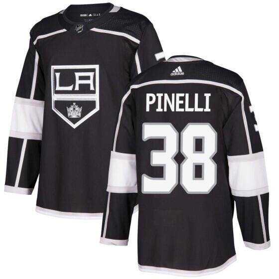 Mens Los Angeles Kings #38 Francesco Pinelli Black Stitched Hockey Jersey Dzhi->los angeles kings->NHL Jersey